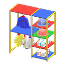 Animal Crossing Items Midsized clothing rack Casual clothes Displayed clothing Colorful