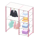 Animal Crossing Items Midsized clothing rack Cool clothes Displayed clothing Pastel