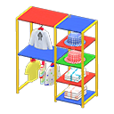 Animal Crossing Items Midsized clothing rack Cute clothes Displayed clothing Colorful