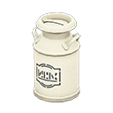 Animal Crossing Items Milk can Black logo Style White