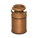 Animal Crossing Items Milk can Plain Style Copper