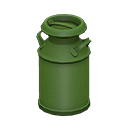 Animal Crossing Items Milk can Plain Style Green