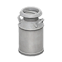 Animal Crossing Items Milk can Plain Style Silver