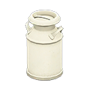 Animal Crossing Items Milk can Plain Style White