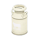 Animal Crossing Items Milk can White logo Style White