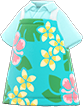 Animal Crossing Items Switch Mint Hawaiian-print apron