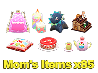 Animal Crossing Items Switch Mom's Items x85