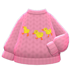 Animal Crossing Items Mom's Hand-knit Sweater Chicks