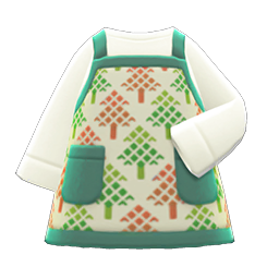 Animal Crossing Items Mom's Handmade Apron Forest print