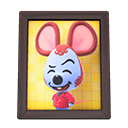 Animal Crossing Items Moose'S Photo Dark Wood