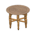 Animal Crossing Items Moroccan tray table Ash brown