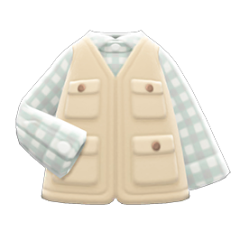 Animal Crossing Items Multipurpose Vest Beige