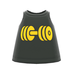 Animal Crossing Items Muscle Tank Black