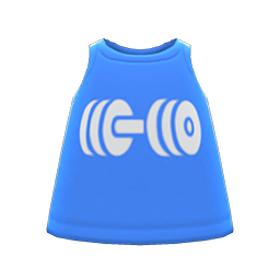 Animal Crossing Items Muscle Tank Blue