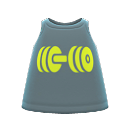 Animal Crossing Items Muscle Tank Gray