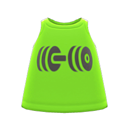 Animal Crossing Items Muscle Tank Green