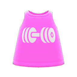 Animal Crossing Items Muscle Tank Pink