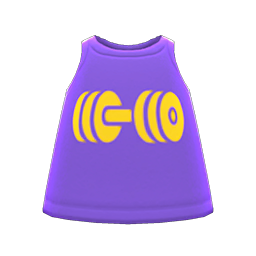 Animal Crossing Items Muscle Tank Purple