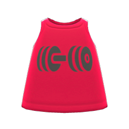 Animal Crossing Items Muscle Tank Red