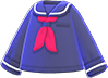 Animal Crossing Items Switch Navy blue sailor's shirt