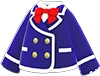 Animal Crossing Items Switch Navy blue school uniform with ribbon