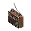 Animal Crossing Items Nearly busted radio Brown