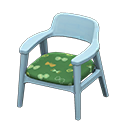 Animal Crossing Items Nordic chair Butterflies Fabric Blue