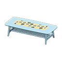 Animal Crossing Items Nordic low table Dots Fabric Blue