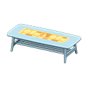 Animal Crossing Items Nordic low table Orange Fabric Blue