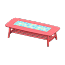 Animal Crossing Items Nordic low table Raindrops Fabric Red