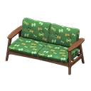 Animal Crossing Items Nordic sofa Butterflies Fabric Dark wood