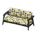 Animal Crossing Items Nordic sofa Dots Fabric Black