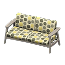 Animal Crossing Items Nordic sofa Dots Fabric Gray