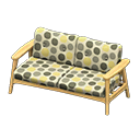 Animal Crossing Items Nordic sofa Dots Fabric Light wood