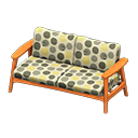 Animal Crossing Items Nordic sofa Dots Fabric Natural wood