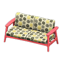 Animal Crossing Items Nordic sofa Dots Fabric Red