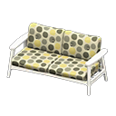 Animal Crossing Items Nordic sofa Dots Fabric White