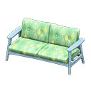 Animal Crossing Items Nordic sofa Leaves Fabric Blue