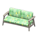 Animal Crossing Items Nordic sofa Leaves Fabric Gray