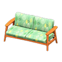 Animal Crossing Items Nordic sofa Leaves Fabric Natural wood