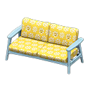 Animal Crossing Items Nordic sofa Little flowers Fabric Blue