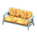 Animal Crossing Items Nordic sofa Orange Fabric Blue