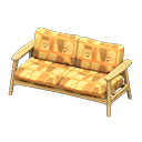 Animal Crossing Items Nordic sofa Orange Fabric Light wood