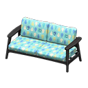 Animal Crossing Items Nordic sofa Raindrops Fabric Black