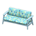 Animal Crossing Items Nordic sofa Raindrops Fabric Blue