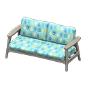 Animal Crossing Items Nordic sofa Raindrops Fabric Gray