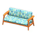 Animal Crossing Items Nordic sofa Raindrops Fabric Natural wood