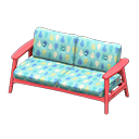 Animal Crossing Items Nordic sofa Raindrops Fabric Red