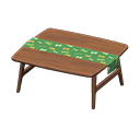 Animal Crossing Items Nordic table Butterflies Fabric Dark wood