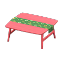 Animal Crossing Items Nordic table Butterflies Fabric Red